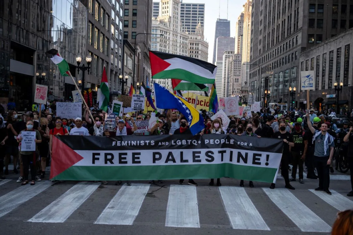 2023 convencao democrata nos eua 2 manifestantes pro palestina sao presos