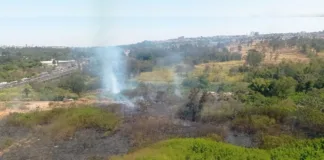 Incêndio em mata perto de quadra de prédio no DF assusta moradores 2830 incendio em mata perto de quadra de predio no df assusta moradores