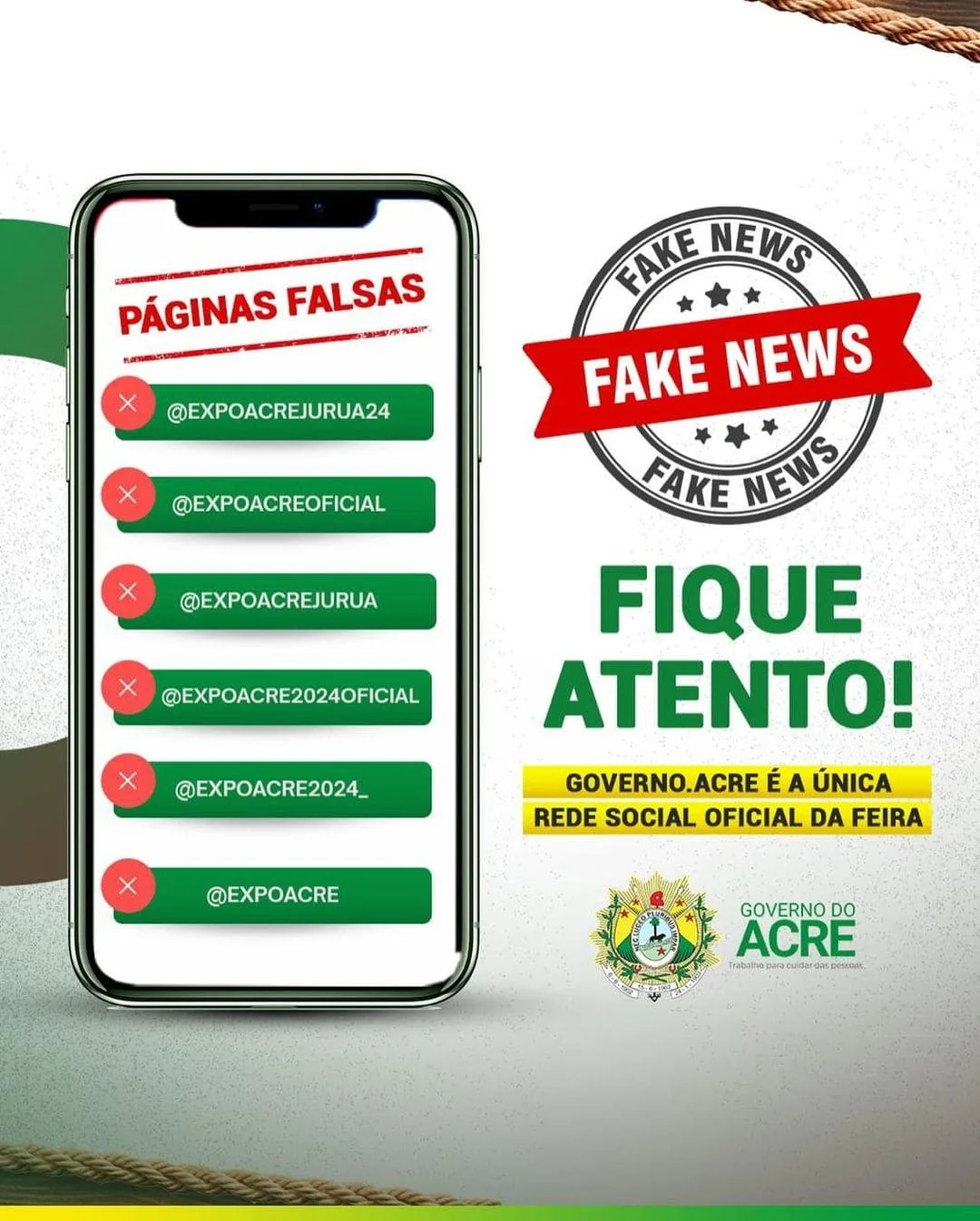 4337 governo alerta populacao sobre fake news durante a expoacre