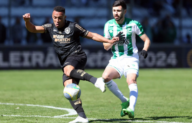 botafogo-luta-no-fim,-mas-perde-para-o-juventude-fora-de-casa-pelo-brasileirao