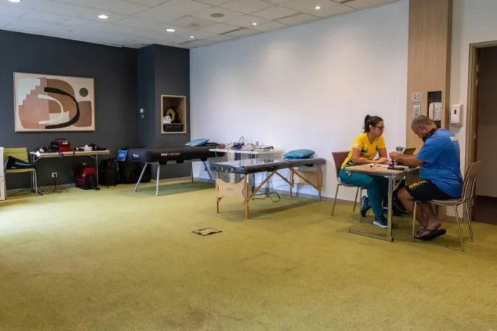 Sala reservada para atendimentos médicos em Troyes | Foto- Alessandra Cabral:CPB