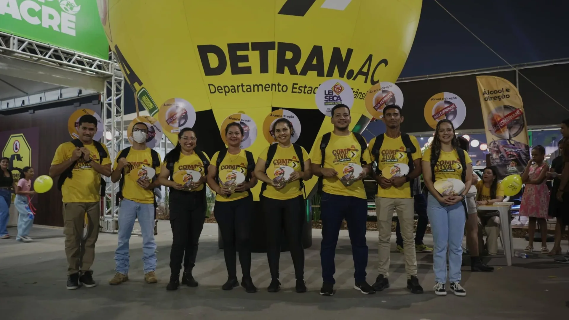 6138 amigo da rodada e outras campanhas de conscientizacao marcam participacao do detran na expoacre
