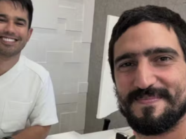 9347 renato goes passa por atendimento medico apos voltar do deserto com espinhos na maos