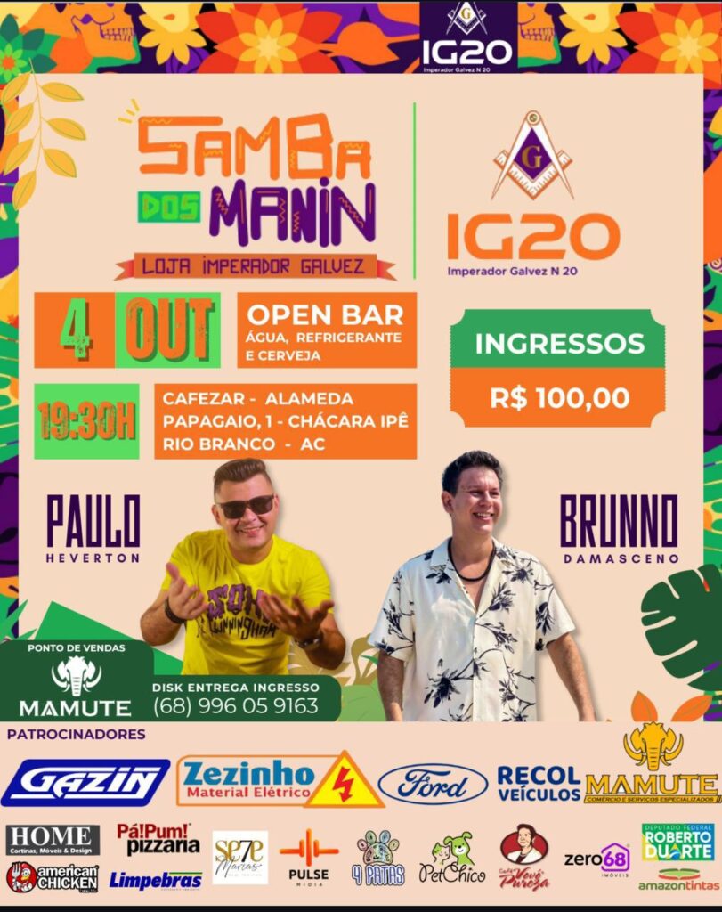 SAMBA DOS MANIN - DIA 04 de OUTUBRO 2024 | Cidade AC News – Notícias do Acre