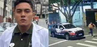 18067 imagens mostram estudante de medicina fugindo apos bater em viatura da pm