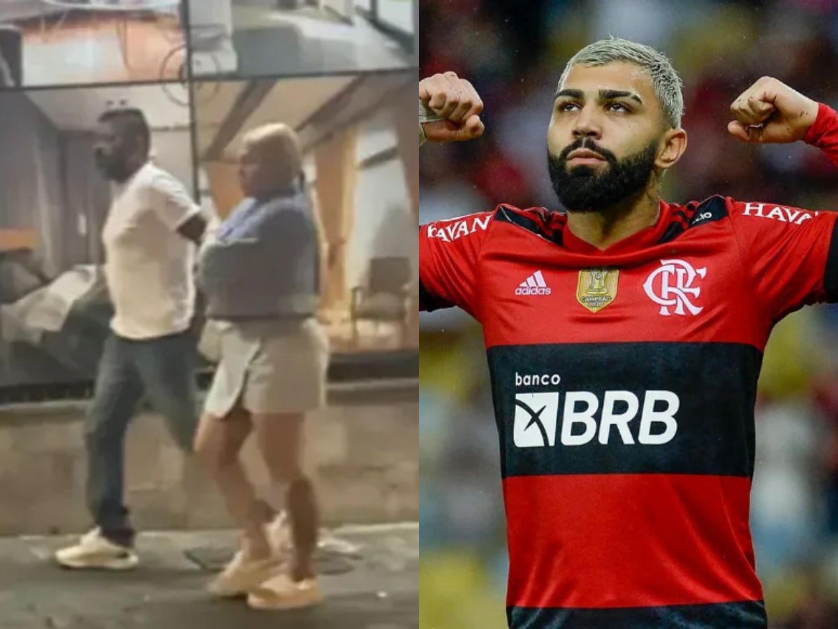 Flagra dos pais de Gabigol em BH - Reprodução