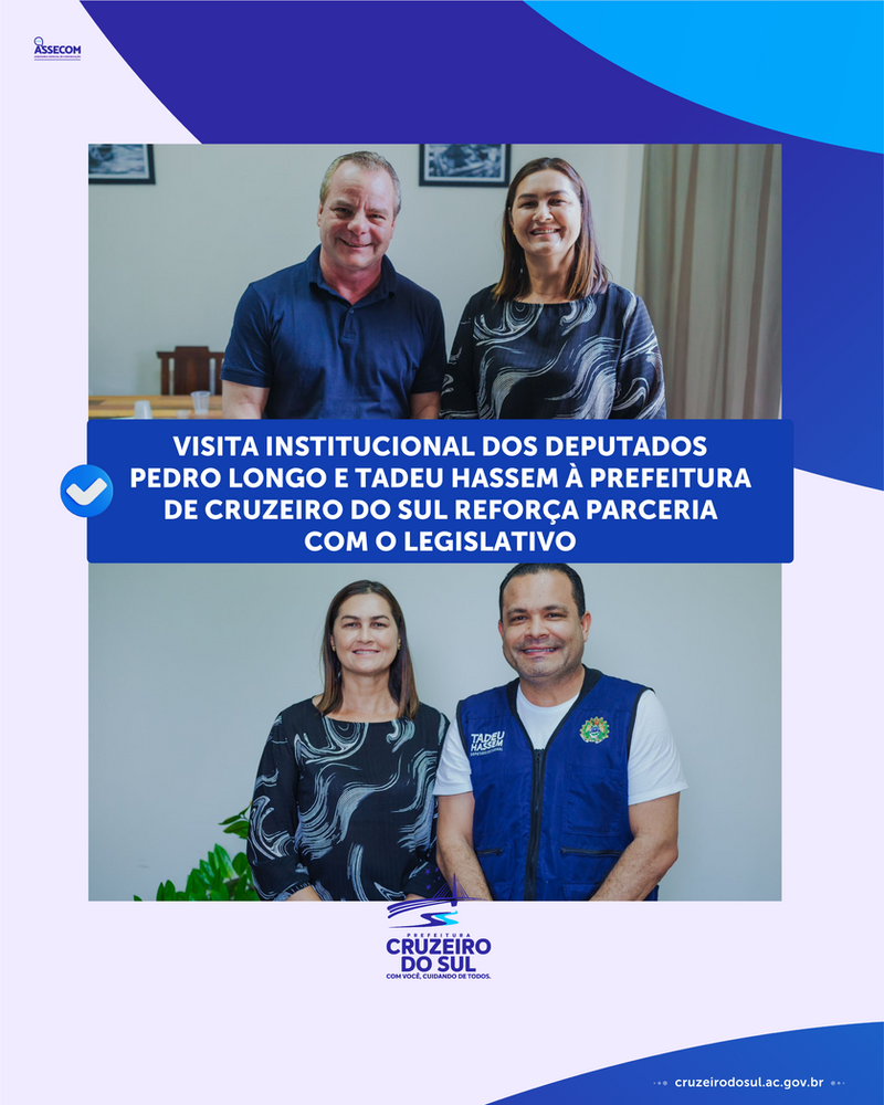 visita-institucional-dos-deputados-pedro-longo-e-tadeu-hassem-a-prefeitura-de-cruzeiro-do-sul-reforca-parceria-com-o-legislativo