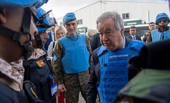 em-visita-ao-libano,-guterres-elogia-atuacao-das-forcas-de-paz-da-onu-no-pais