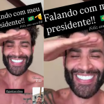 Empolgado, Wesley Safadão chama Gusttavo Lima de “meu presidente” em chamada de vídeo