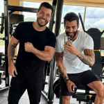 Projetinho on: Murilo Huff e Gusttavo Lima surgem juntos em academia