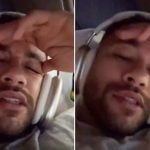 Voltando ao Brasil, Neymar reclama de duração do voo: “Não chega nunca”