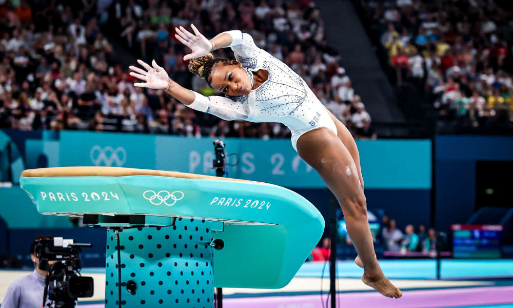 Rebeca Andrade na final do salto em Paris-2024