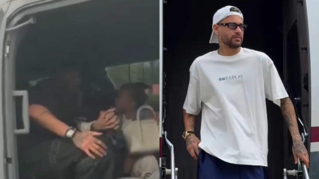 neymar-chega-ao-ct-rei-pele-para-assinar-contrato-com-o-santos