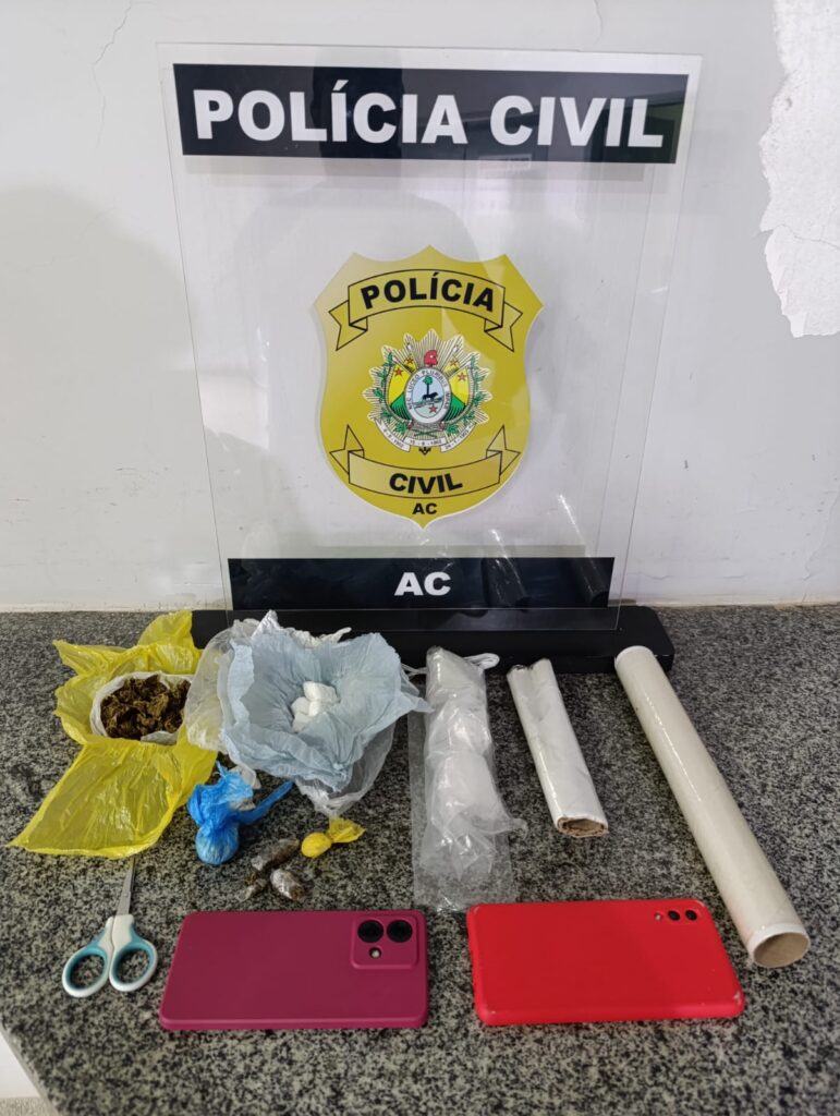 policia-civil-apreende-drogas-e-prende-mulher-em-tarauaca