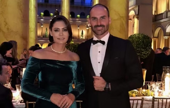 michelle-e-eduardo-bolsonaro-nao-puderam-entrar-no-capitolio-na-posse-de-trump