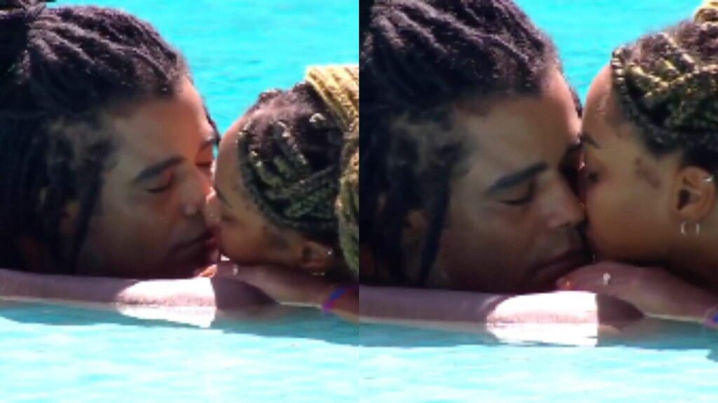 bbb-25:-diogo-e-aline-trocam-beijos-na-piscina-e-clima-de-romance-esquenta