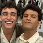 Amor no ar! Equipe grava cena do beijo entre Guto e Vinícius em “Garota do Momento”