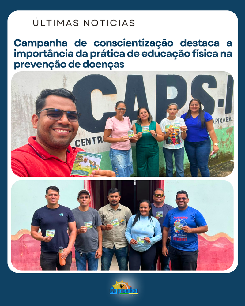 Campanha de conscientização destaca a importância da prática de educação física na prevenção de doenças | Cidade AC News – Notícias do Acre