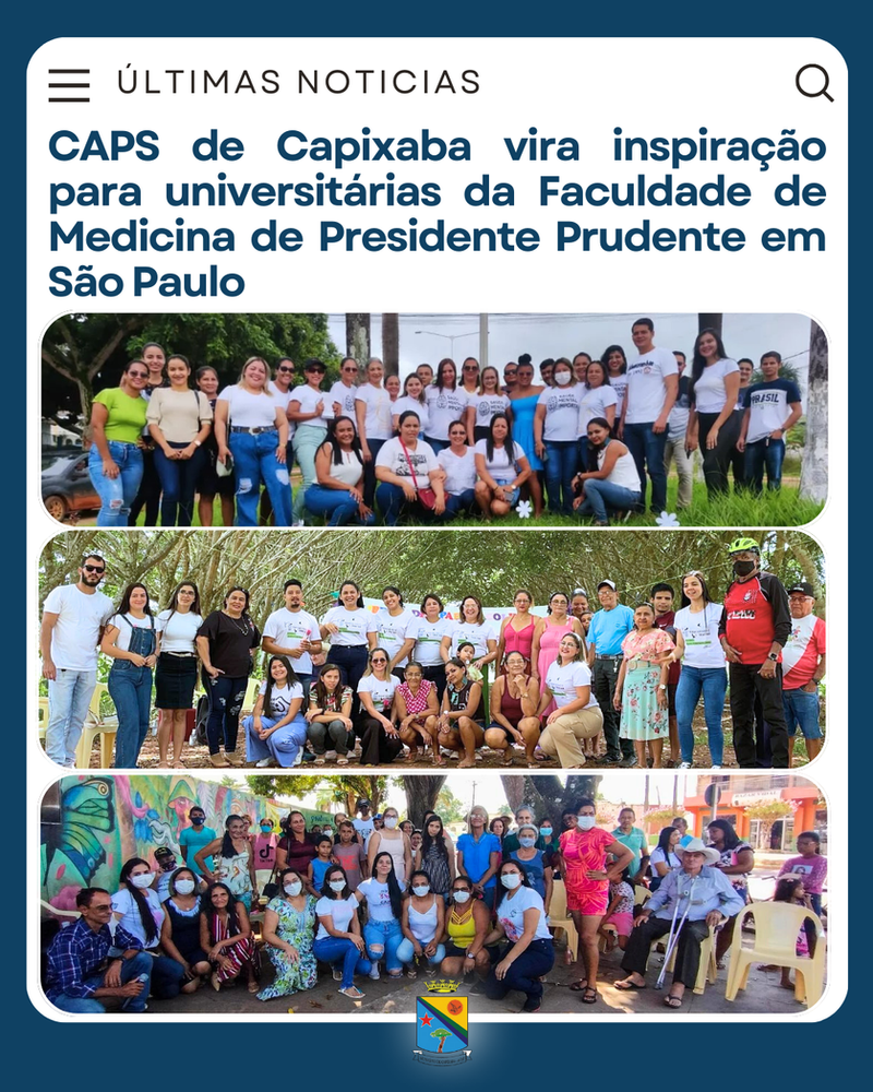 CAPS de Capixaba vira inspiração para universitárias da Faculdade de Medicina de Presidente Prudente em São Paulo | Cidade AC News – Notícias do Acre