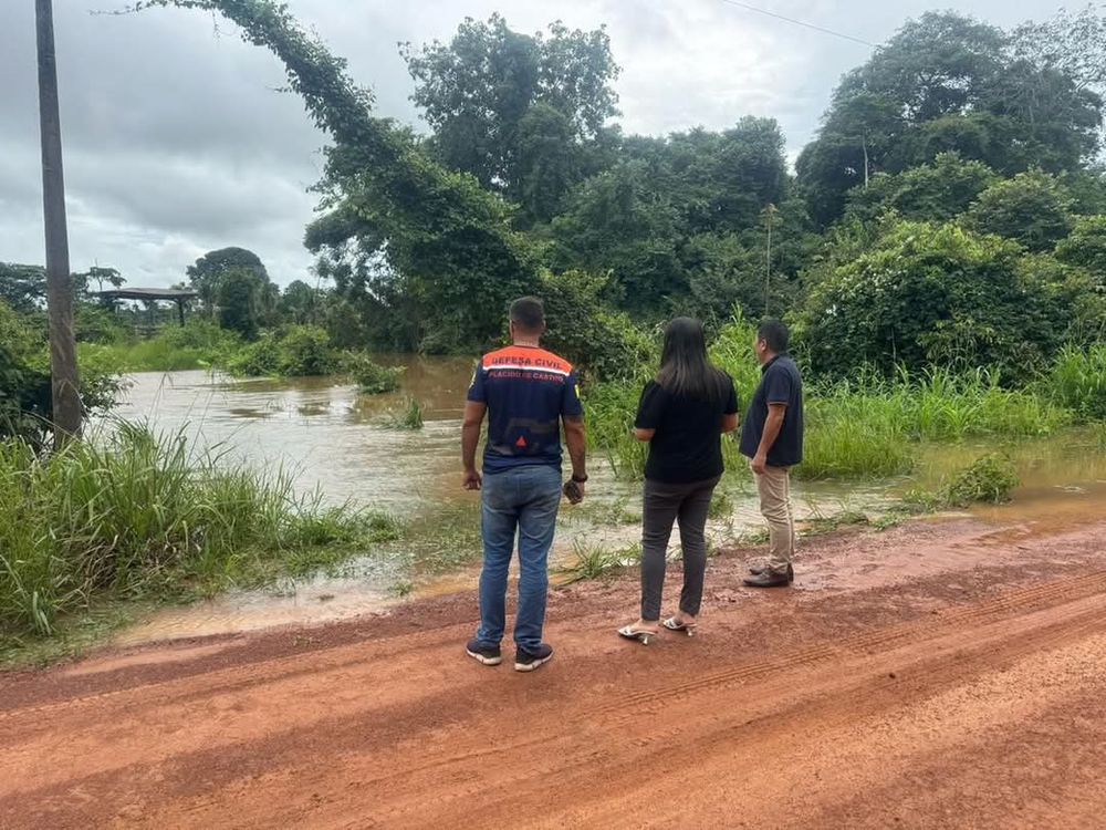 Prefeitura de Plácido de Castro monitora rios e igarapés como sinal de alerta contra enchentes | Cidade AC News – Notícias do Acre