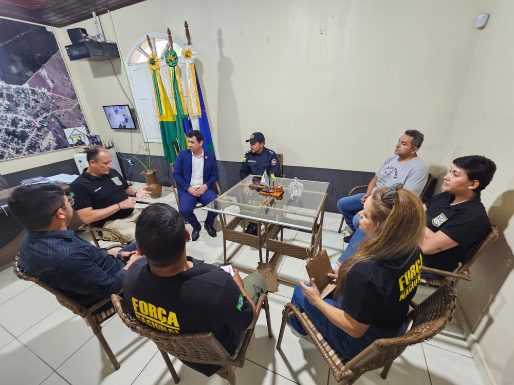 Prefeito recebe visita institucional de membros da Força Nacional | Cidade AC News – Notícias do Acre