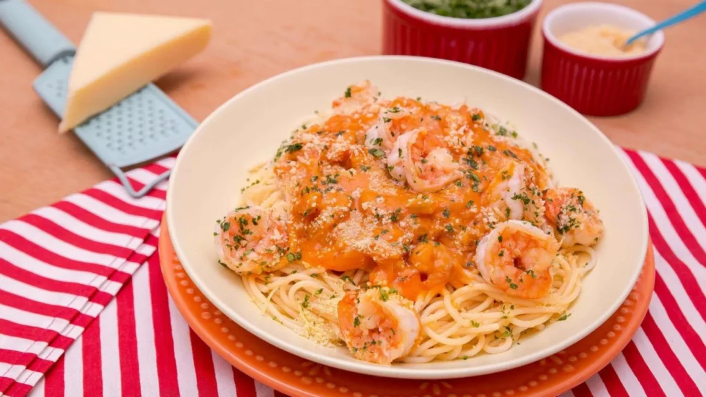 receita-deliciosa:-espaguete-ao-molho-de-camarao-com-leite-de-coco