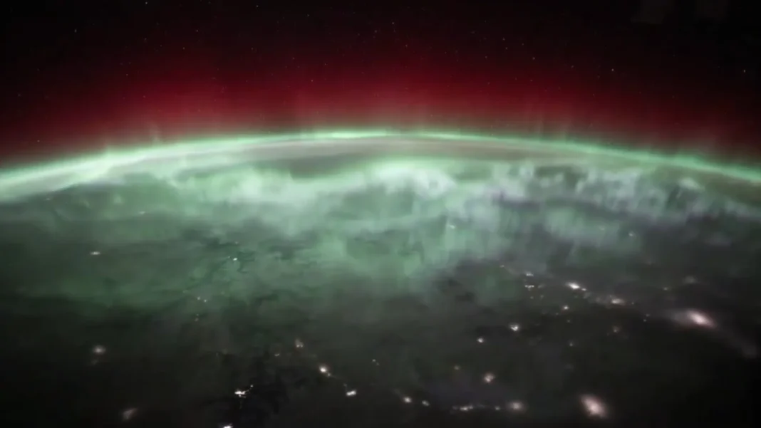 astronautas-captam-aurora-boreal-‘dancando’-no-espaco