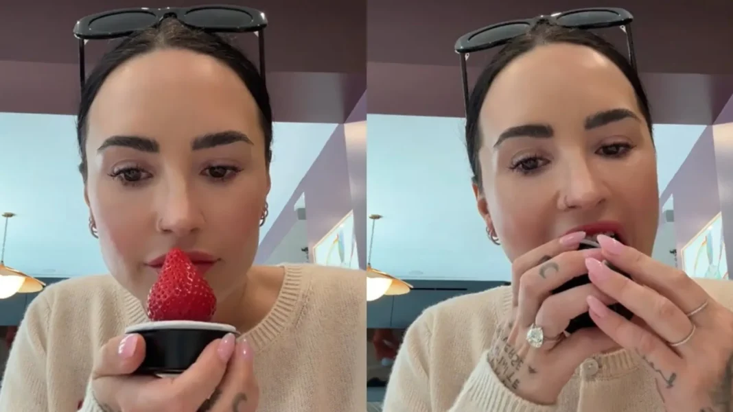 demi-lovato-e-criticada-apos-gastar-19-dolares-em-morango-viral