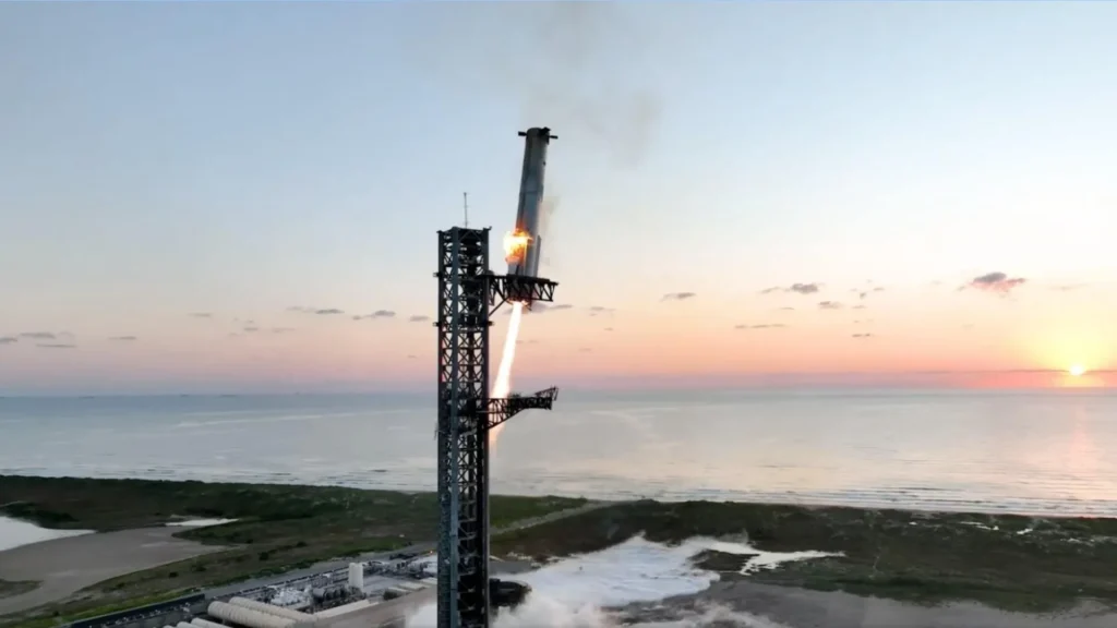 spacex-captura-foguete-com-‘bracos’-mecanicos;-confira-o-video