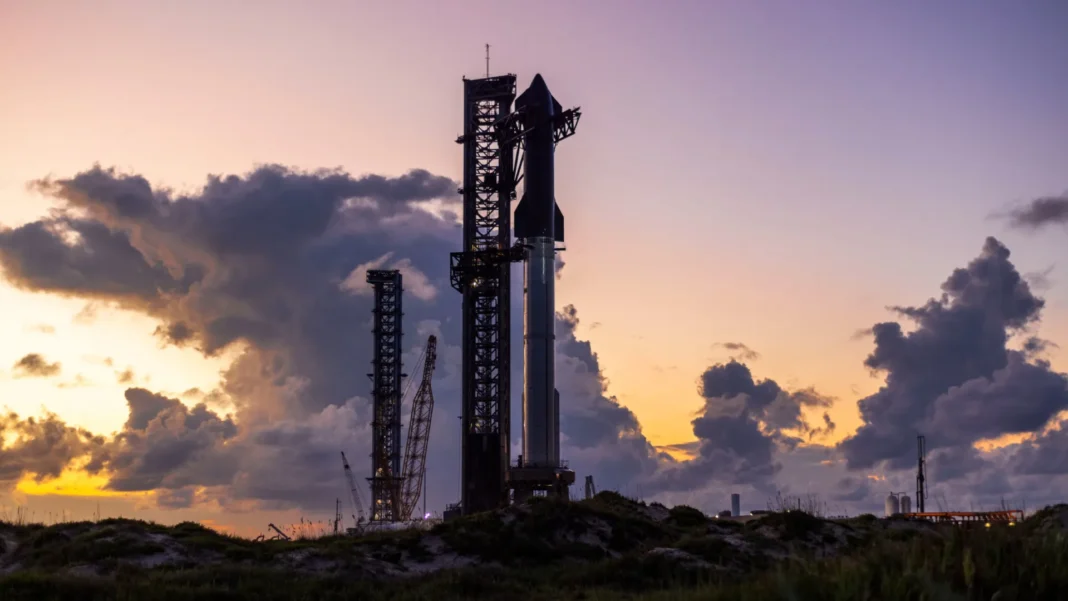 spacex-marca-para-este-domingo-5o-teste-do-starship,-veiculo-para-levar-humanos-a-lua