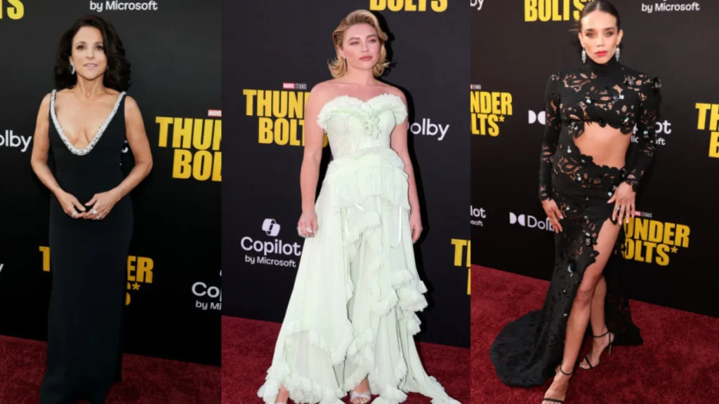 estreia-de-thunderbolts-reune-estrelas-e-looks-ousados-em-la;-veja