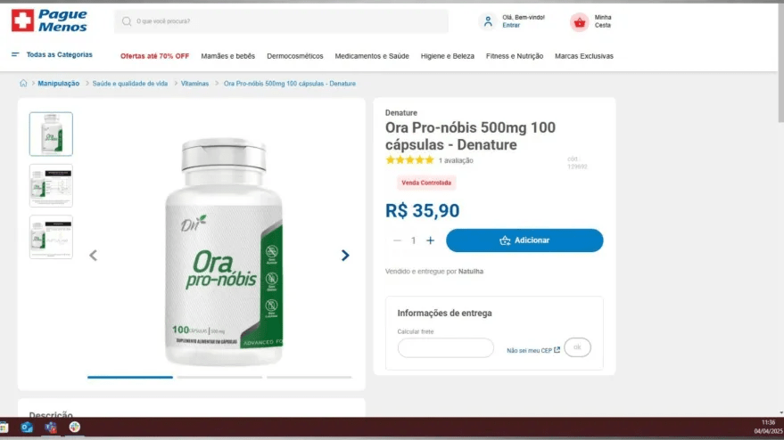 Após proibição, farmácias seguem vendendo suplemento de ora-pro-nóbis | Cidade AC News – Notícias do Acre