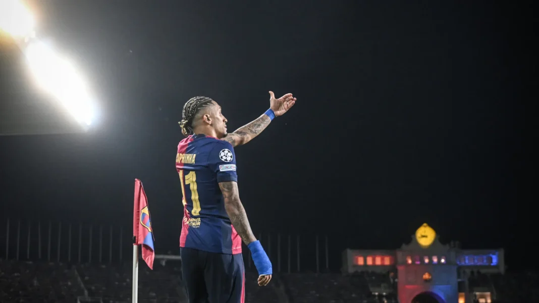 raphinha-se-aproxima-de-recorde-historico-de-cr7-na-champions-league