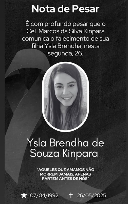 Morre em São Paulo Brendha Kinpara, filha do coronel da PM do Acre Marcos Kinpara | Cidade AC News – Notícias do Acre