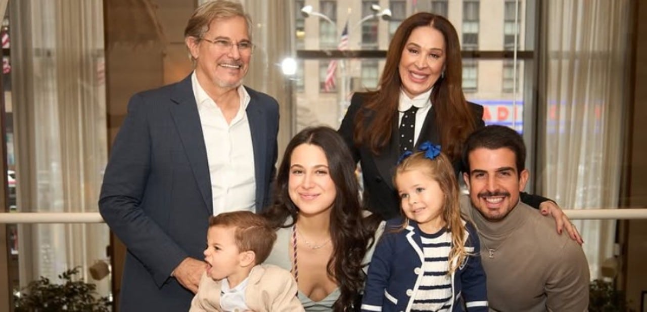 Claudia Raia e Edson Celulari e filhos