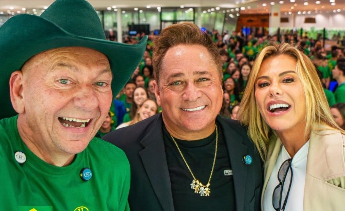 Luciano, Leonardo e Poliana