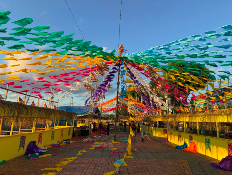Empreendedores vão atender ao público com uma diversidade de comida típicas e brincadeiras. Foto: Lucas Dutra/FEM