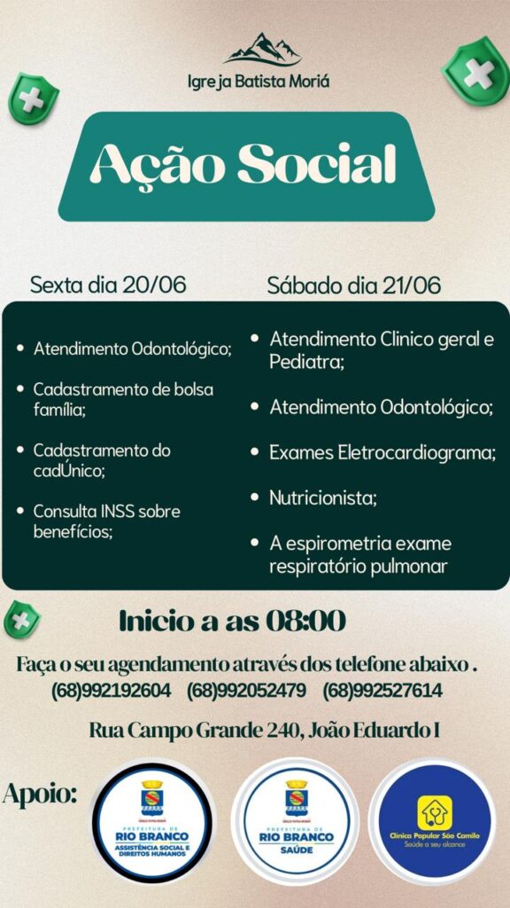 Acão Social: Um Evento Transformador da Igreja Batista Moriá