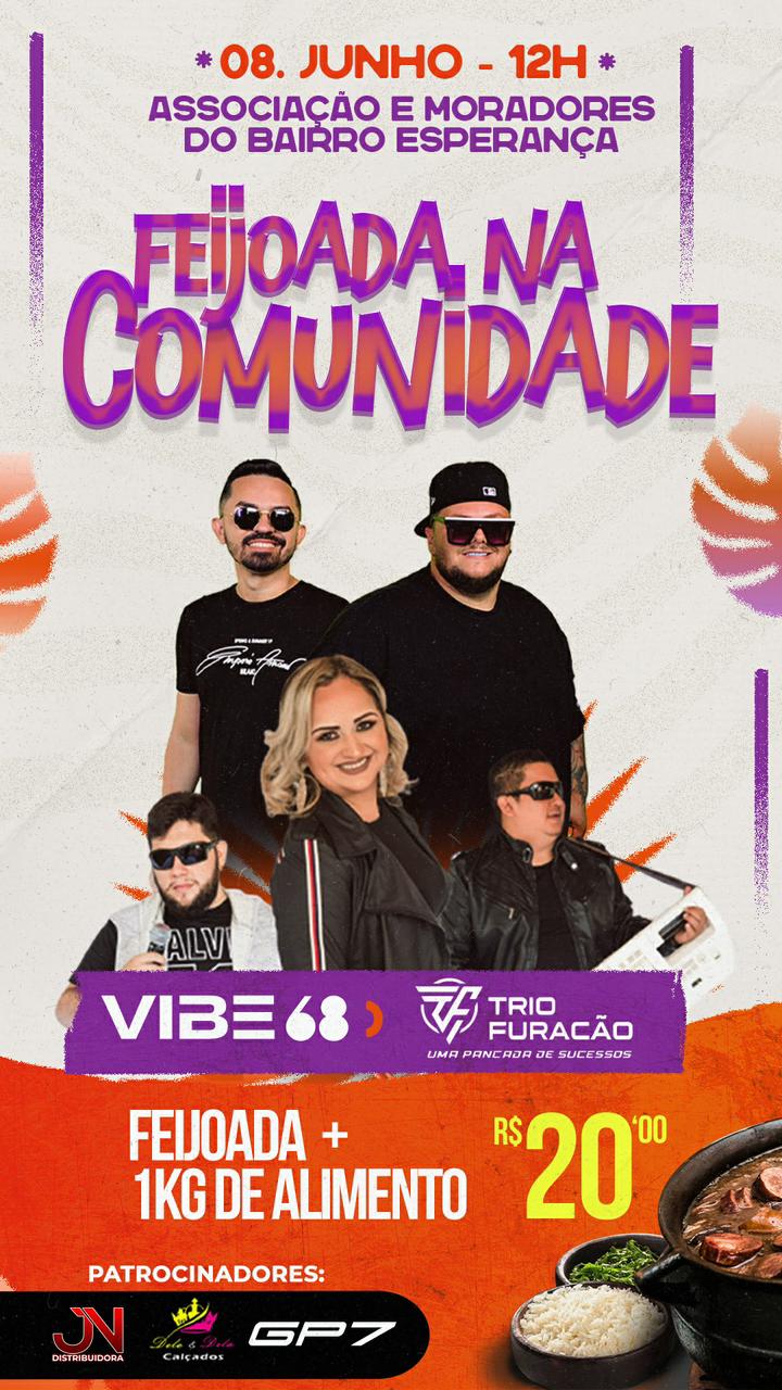 Feijoada Solidária do Grupo Vibe 68 une cultura, comunidade e ajuda social neste domingo | Cidade AC News – Notícias do Acre