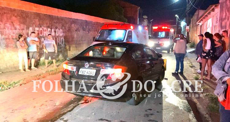 Batida violenta entre carro e moto deixa 3 pessoas gravemente feridas em Rio Branco | Cidade AC News – Notícias do Acre