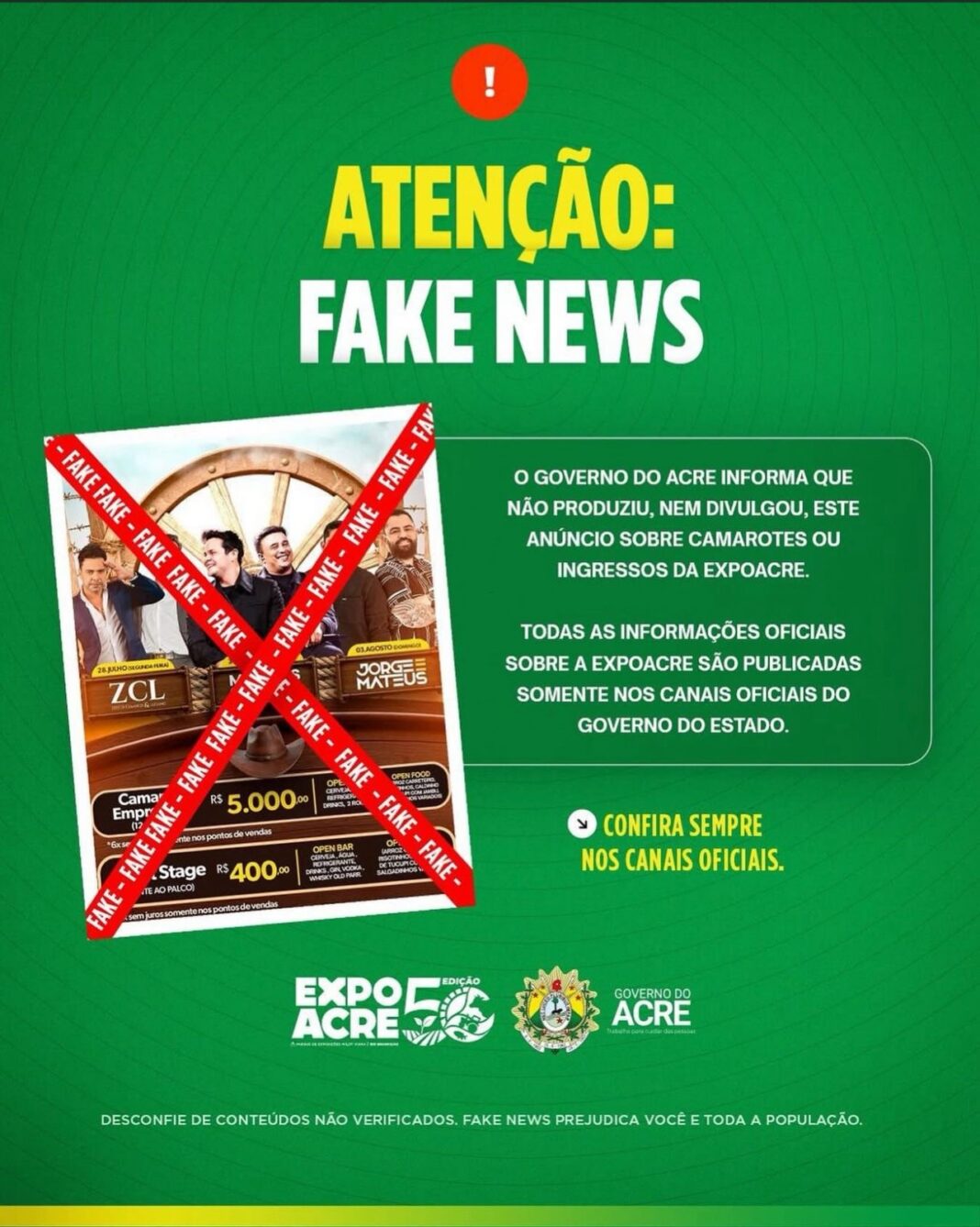 governo-do-acre-alerta-populacao-sobre-fake-news-envolvendo-venda-de-camarotes-e-ingressos-da-expoacre-2025