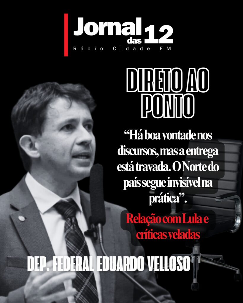 | Direto ao Ponto : Eduardo Velloso (União Brasil/AC) | Cidade AC News – Notícias do Acre