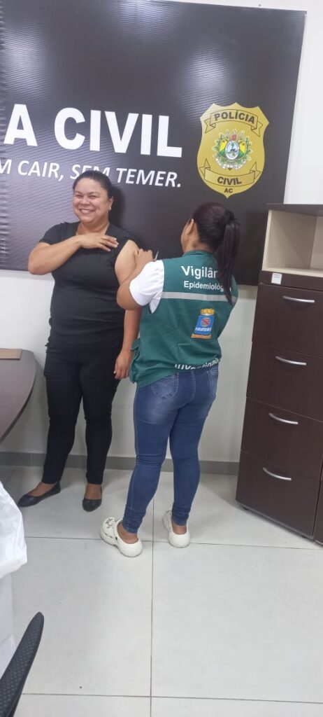 Polícia Civil do Acre promove ação de vacinação para servidores em parceria com a Prefeitura de Rio Branco | Cidade AC News – Notícias do Acre