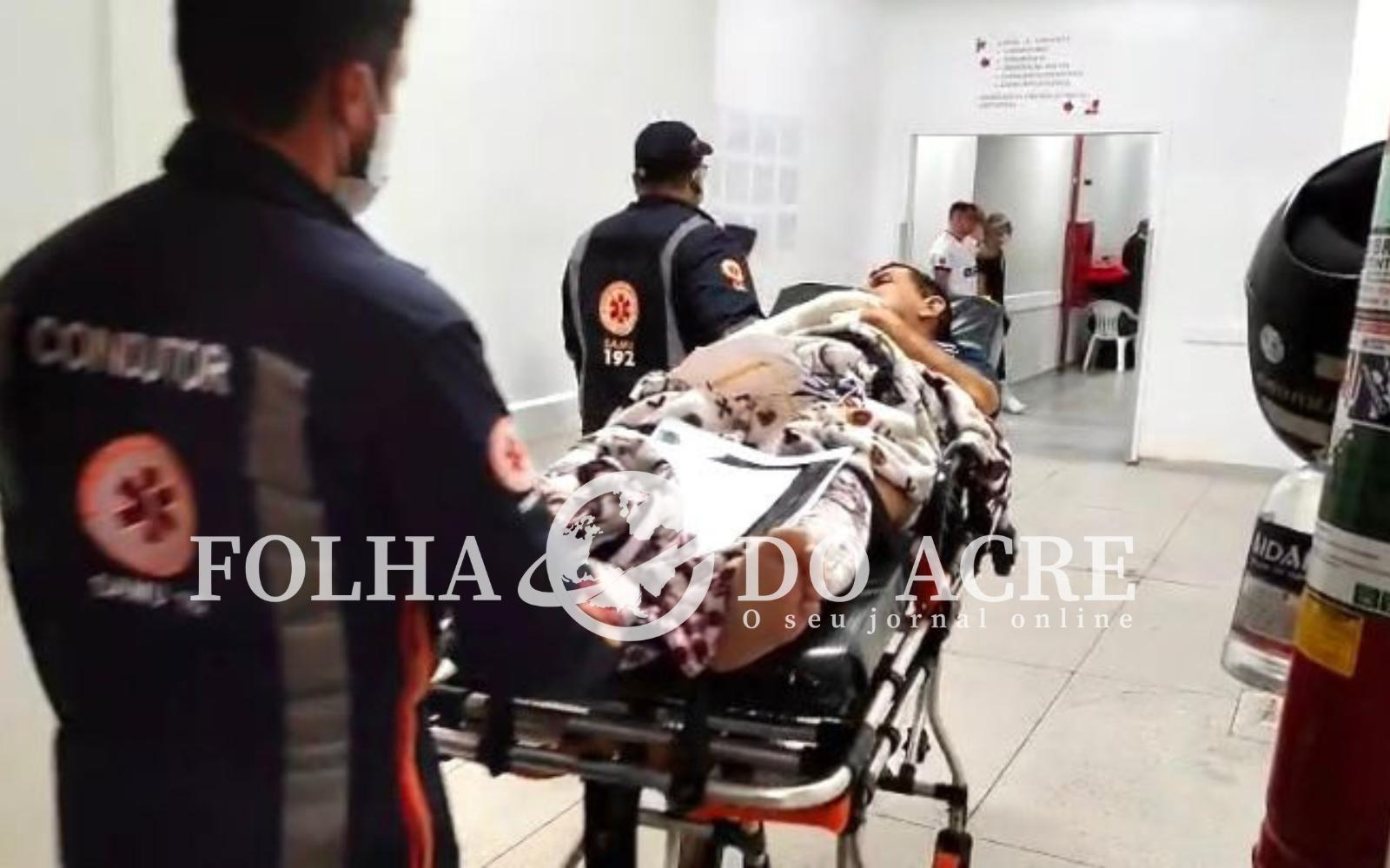 Motociclista fica gravemente ferido em colisão de moto com caminhonete no interior do Acre | Cidade AC News – Notícias do Acre