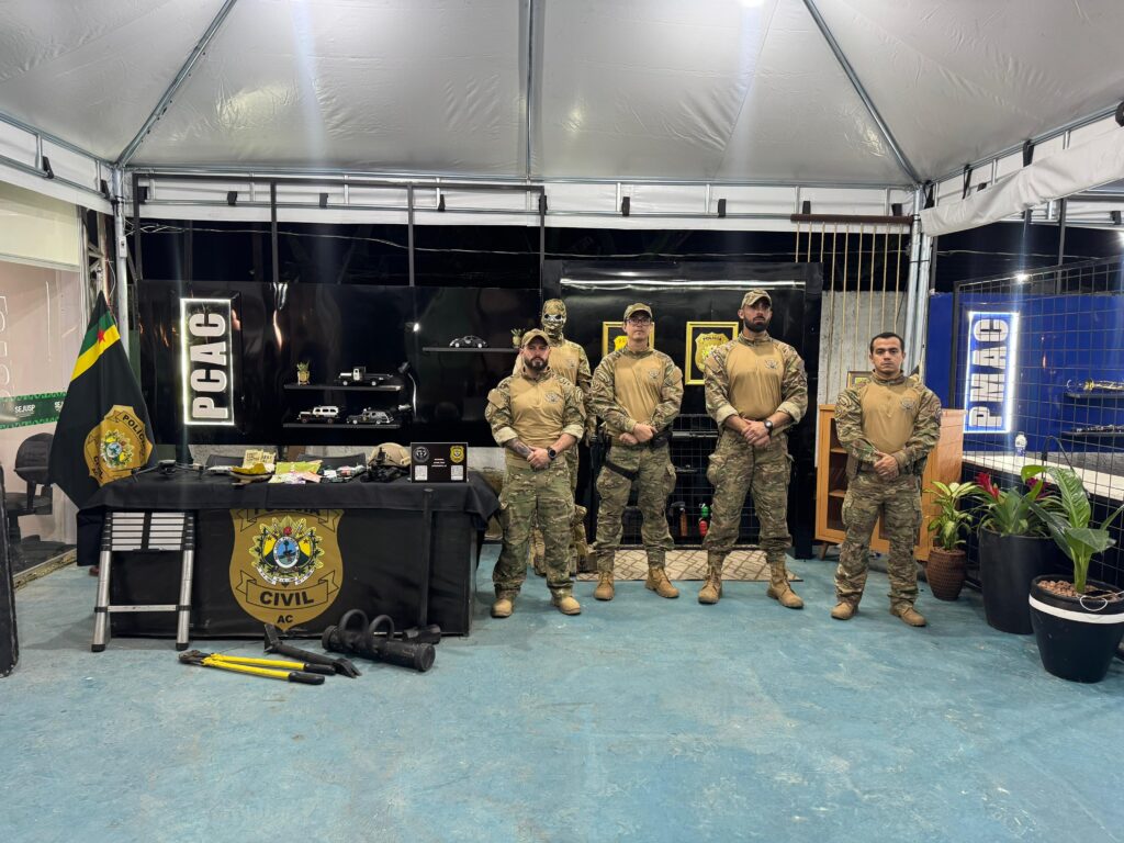 Polícia Civil do Acre marca presença na primeira noite da Expoacre 50 anos com exposição da CORE | Cidade AC News – Notícias do Acre