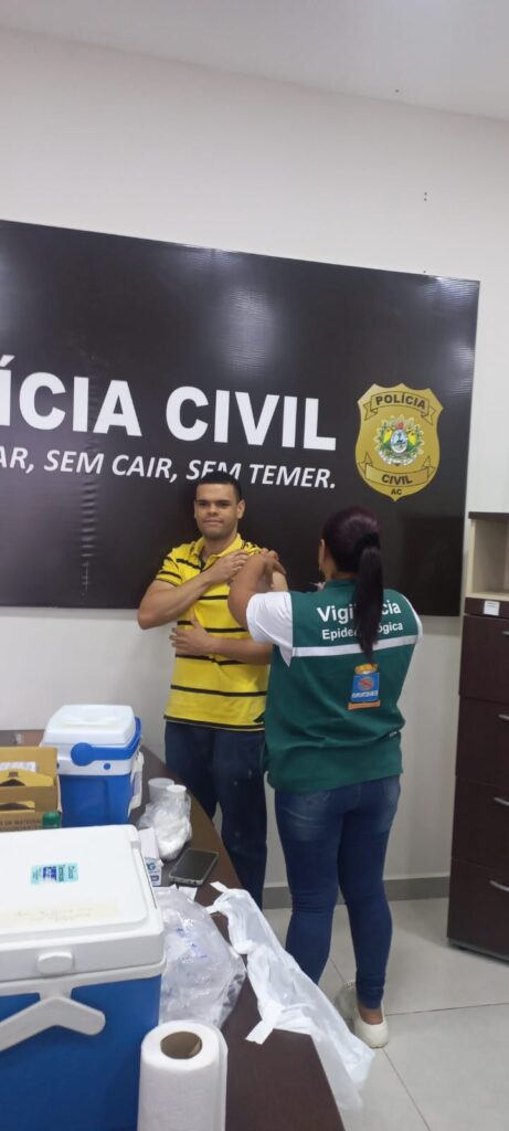 Polícia Civil do Acre promove ação de vacinação para servidores em parceria com a Prefeitura de Rio Branco | Cidade AC News – Notícias do Acre