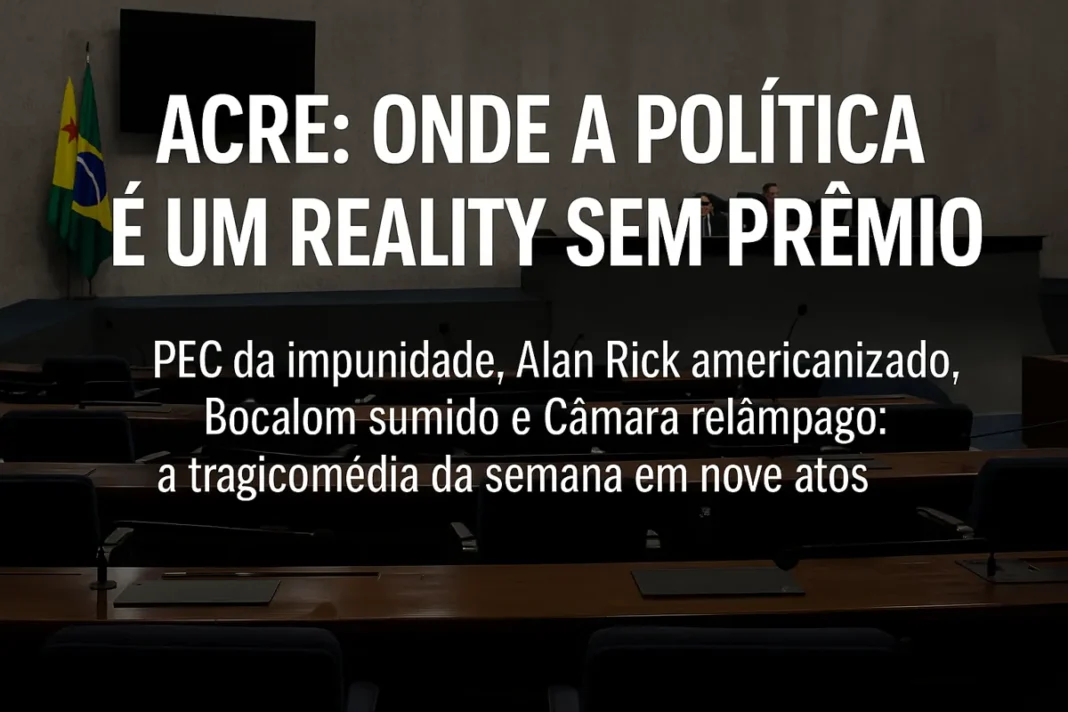 Política Acre é um reality sem prêmio