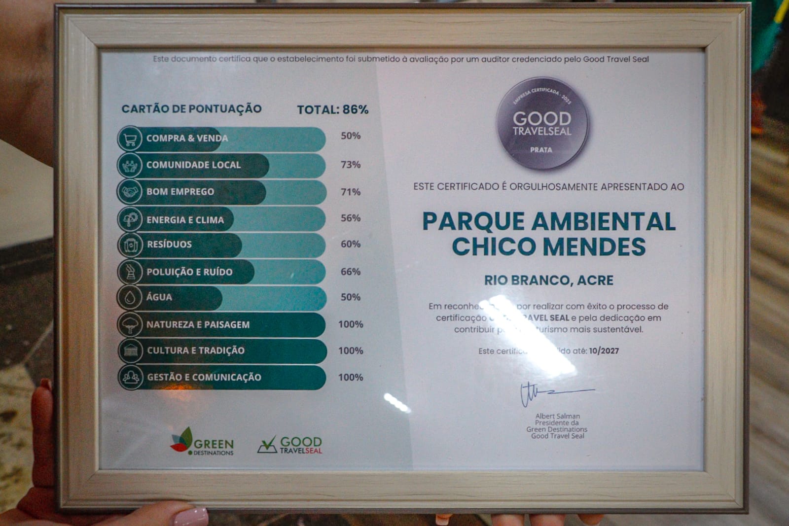 Certificacao Good Travel Destinations 5