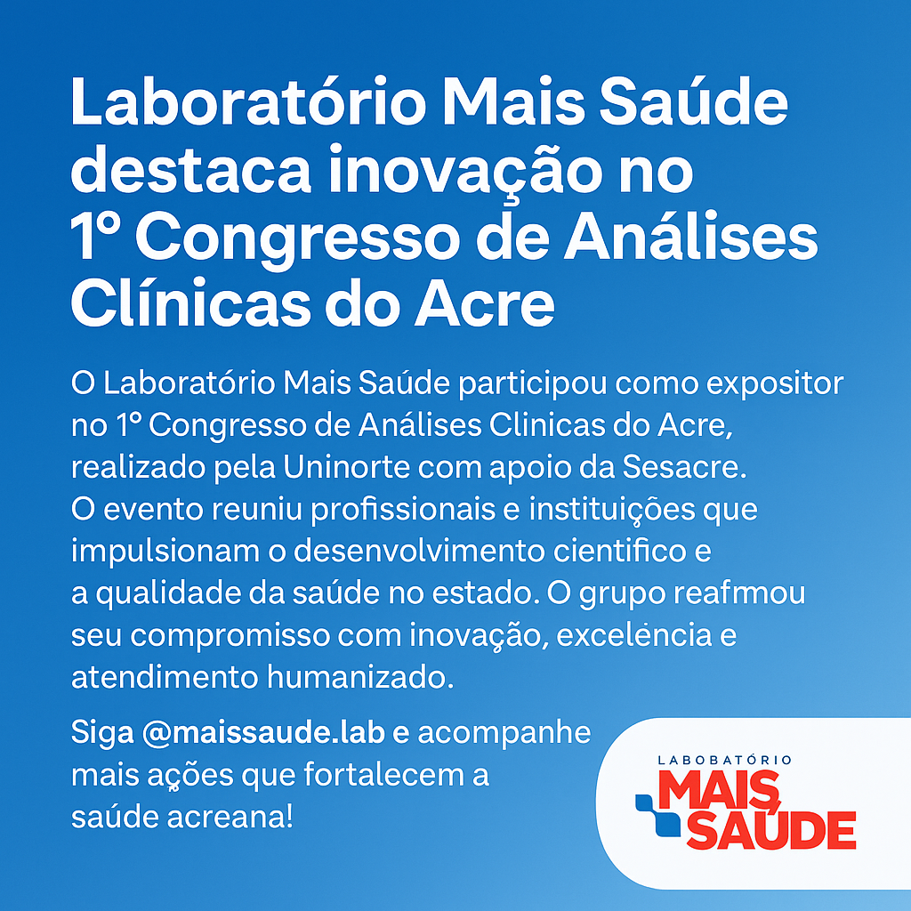 Laboratório Mais Saúde Acre Rio Branco