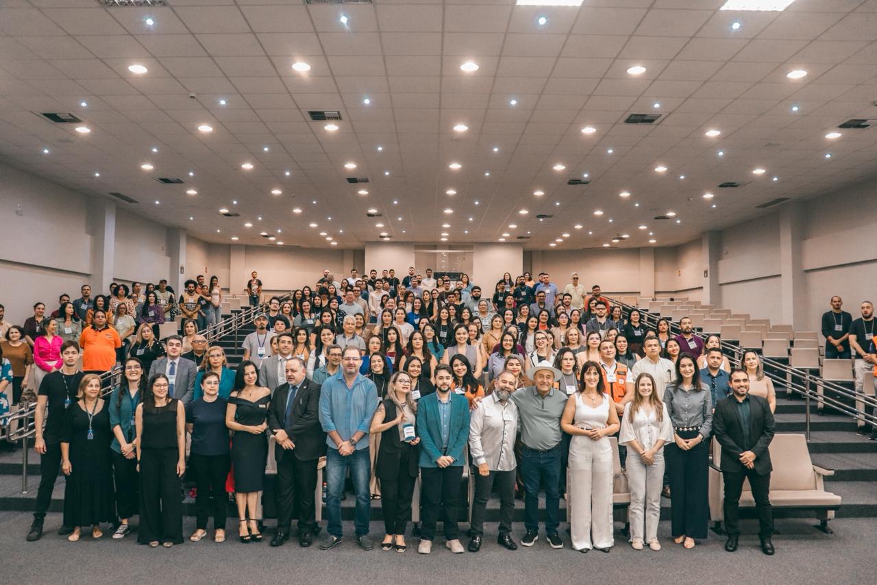 Foto dos Servidores da Prefeitura no evento da Semana do Servidor